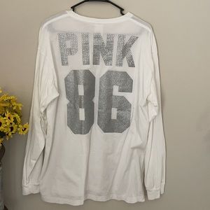 Victoria’s Secret PINK Bling Long Sleeve Shirt Size XL